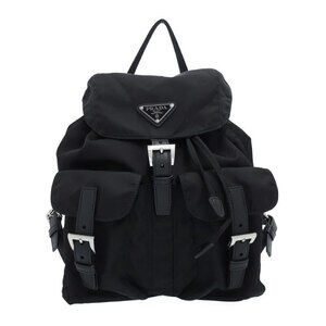 Prada Re Backpack Rucksack Black Daypack